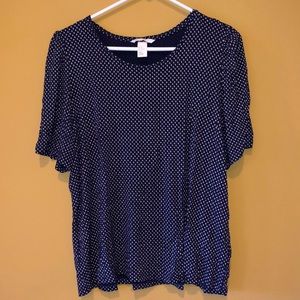 H&M Navy Short Sleeve Shirt in Size XL